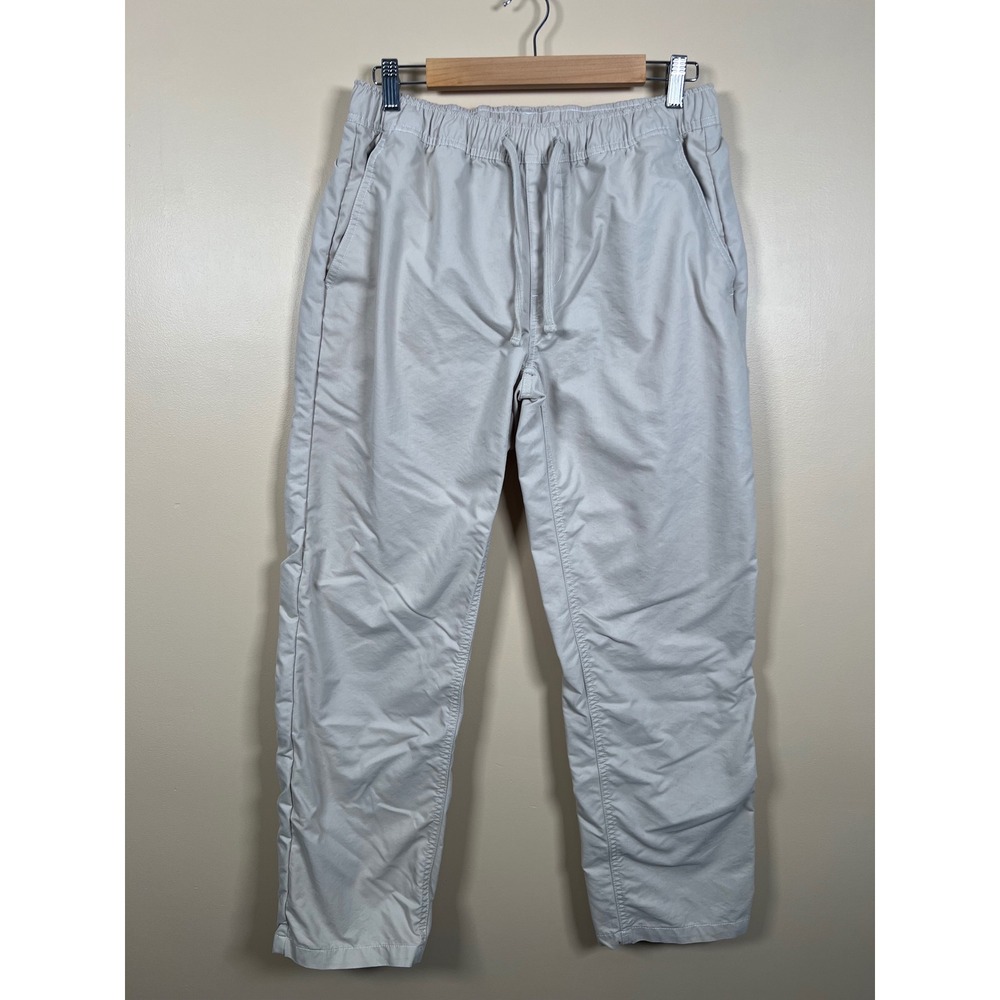 Katin Relaxed Fit Pant Mens Medium Tan Elastic Waist Drawstring Canvas Chino